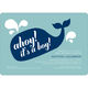 Lagoon Preppy Whale Shower Invitations Image 5 of 6